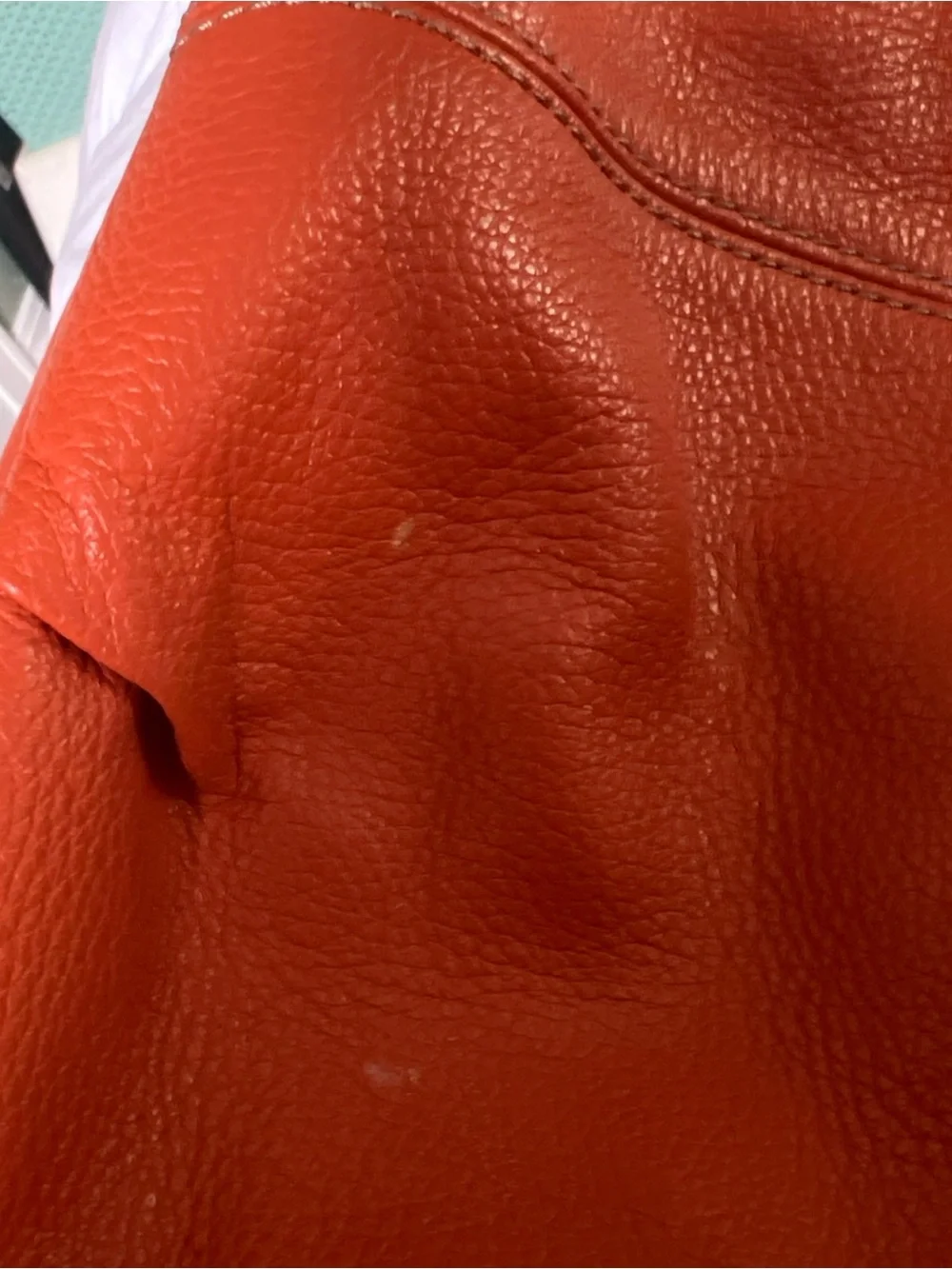 VTG Tignanello BRICK Leather Shoulder Bucket Bag Hobo EUC Almost Fall Ya All
